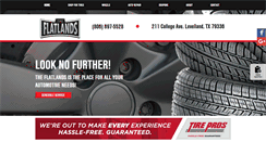 Desktop Screenshot of flatlandtires.com