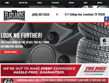 Tablet Screenshot of flatlandtires.com